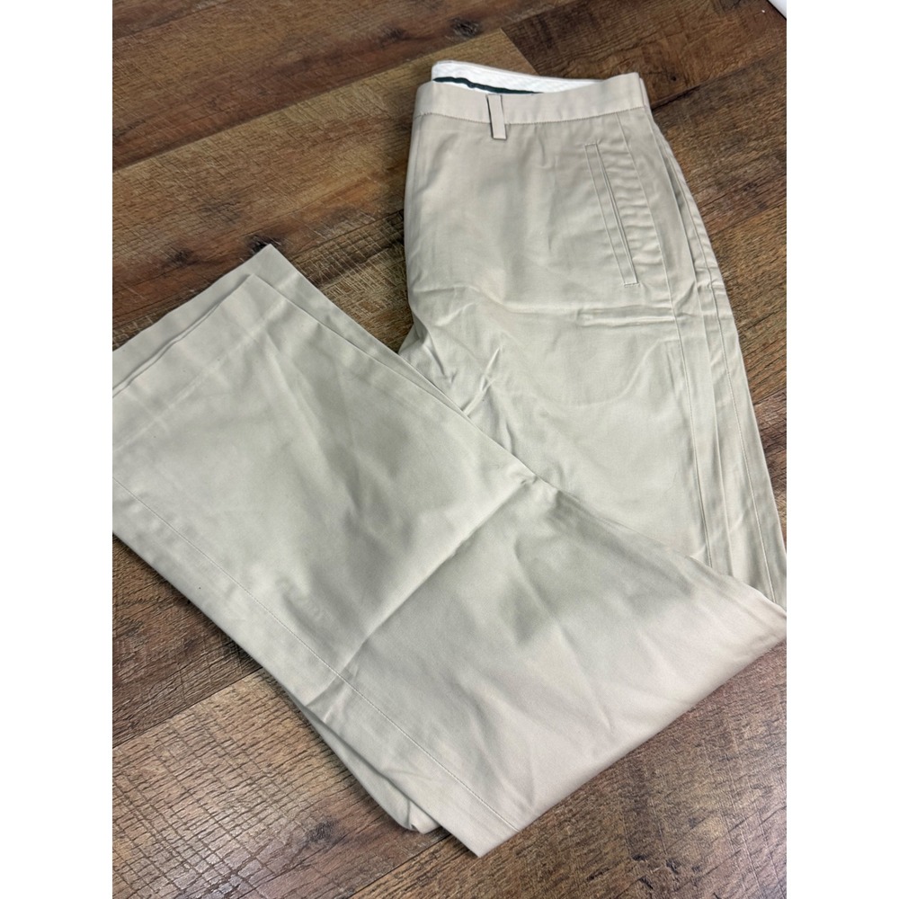 Calvin Klein Mens 34x34 Tan Khaki Chino Pants Stretch Straight Leg Trousers